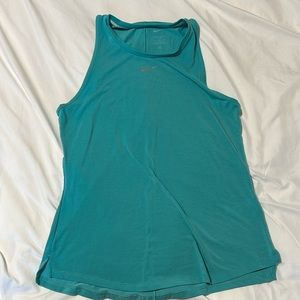 dark greenish blue nike dry fit tank top